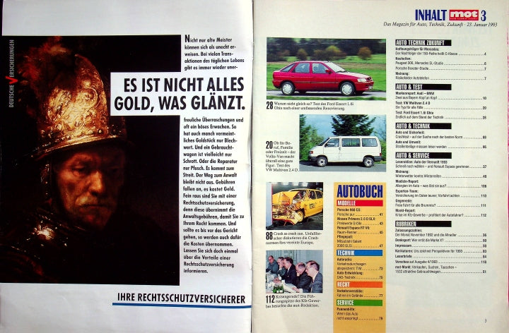 Inhaltsverzeichnis MOT 03/1993