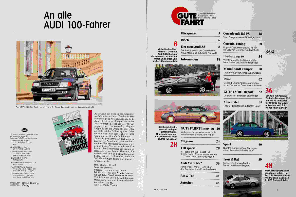 Inhaltsverzeichnis Gute Fahrt 03/1994