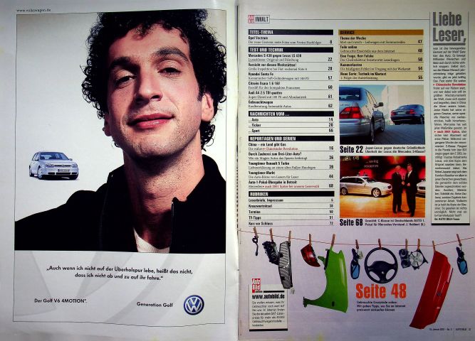 Inhaltsverzeichnis Auto Bild 03/2001