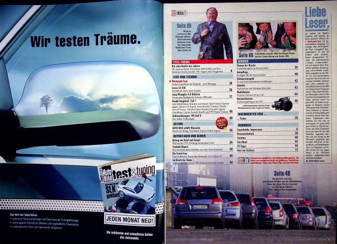 Inhaltsverzeichnis Auto Bild 03/2004