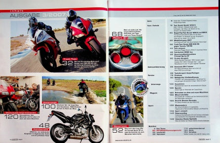 Inhaltsverzeichnis Motorrad 03/2007
