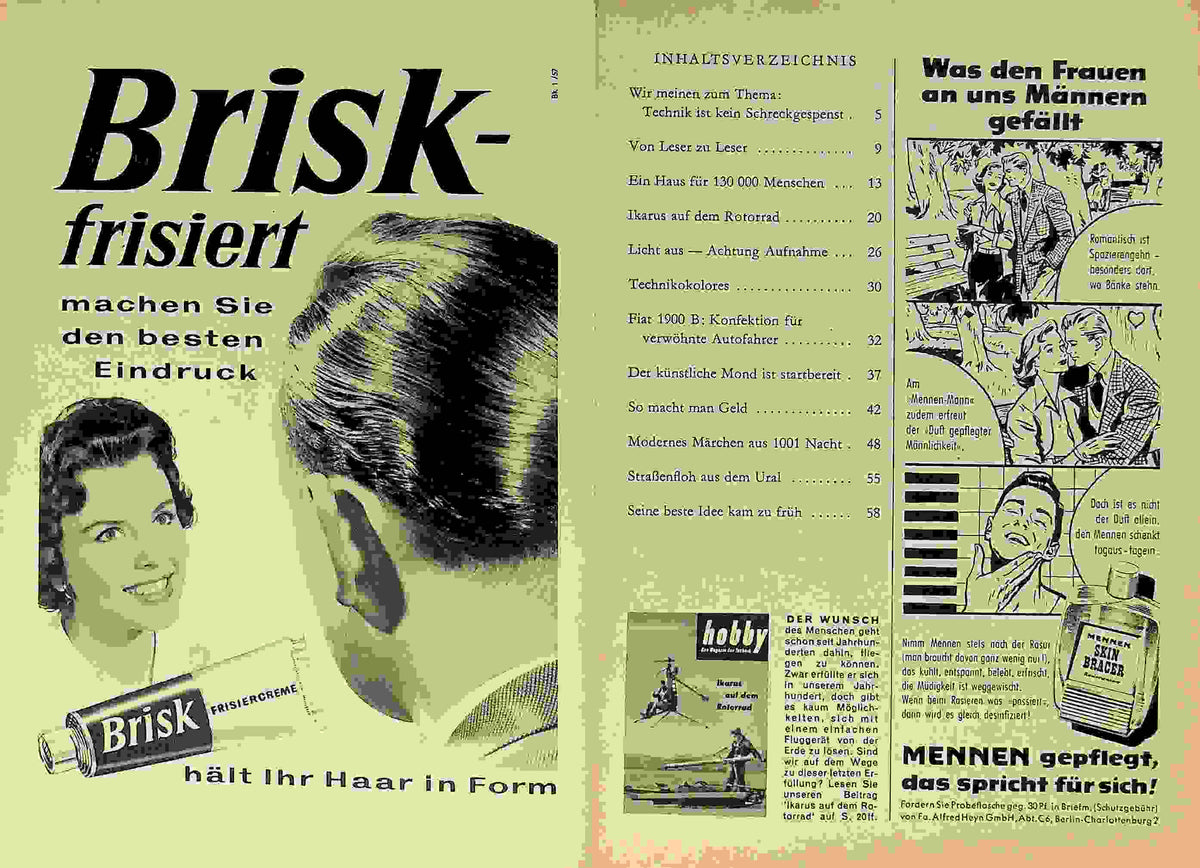 Inhaltsverzeichnis Hobby 04/1957
