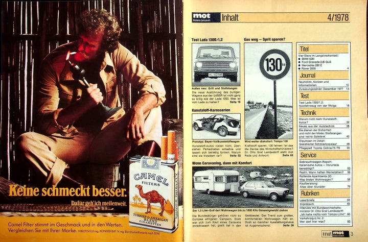 Inhaltsverzeichnis MOT 04/1978