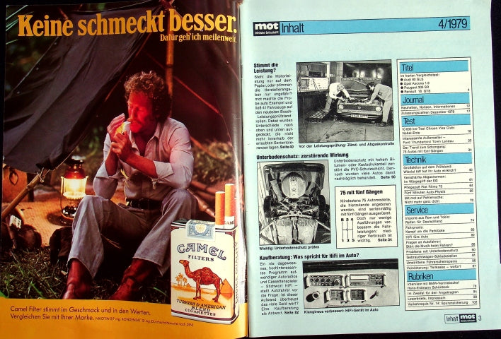 Inhaltsverzeichnis MOT 04/1979