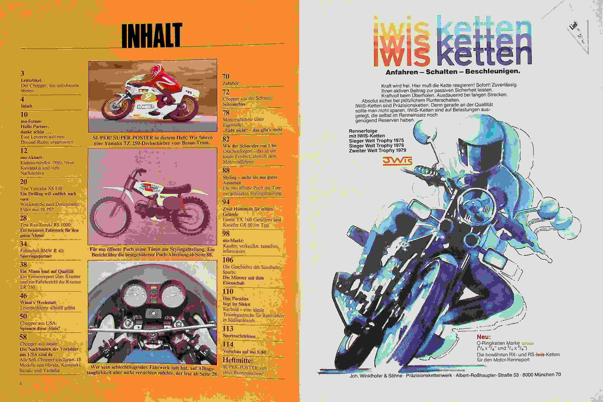 Inhaltsverzeichnis MO Magazin 04/1980