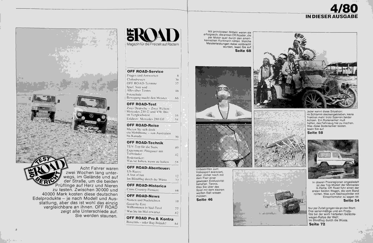 Inhaltsverzeichnis Offroad 04/1980