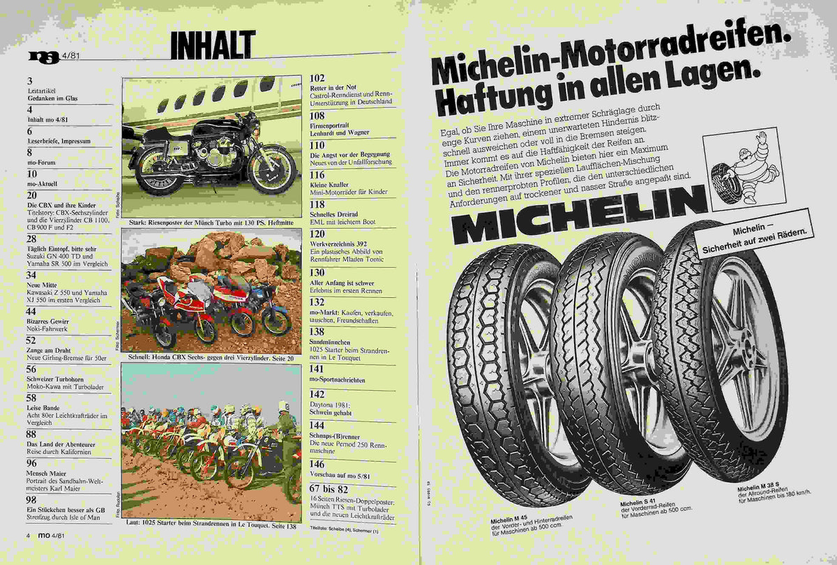 Inhaltsverzeichnis MO Magazin 04/1981