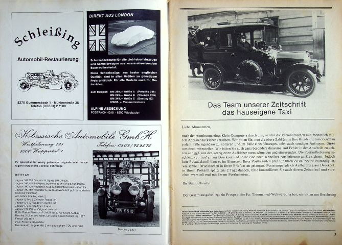 Inhaltsverzeichnis Oldtimer Markt 04/1981