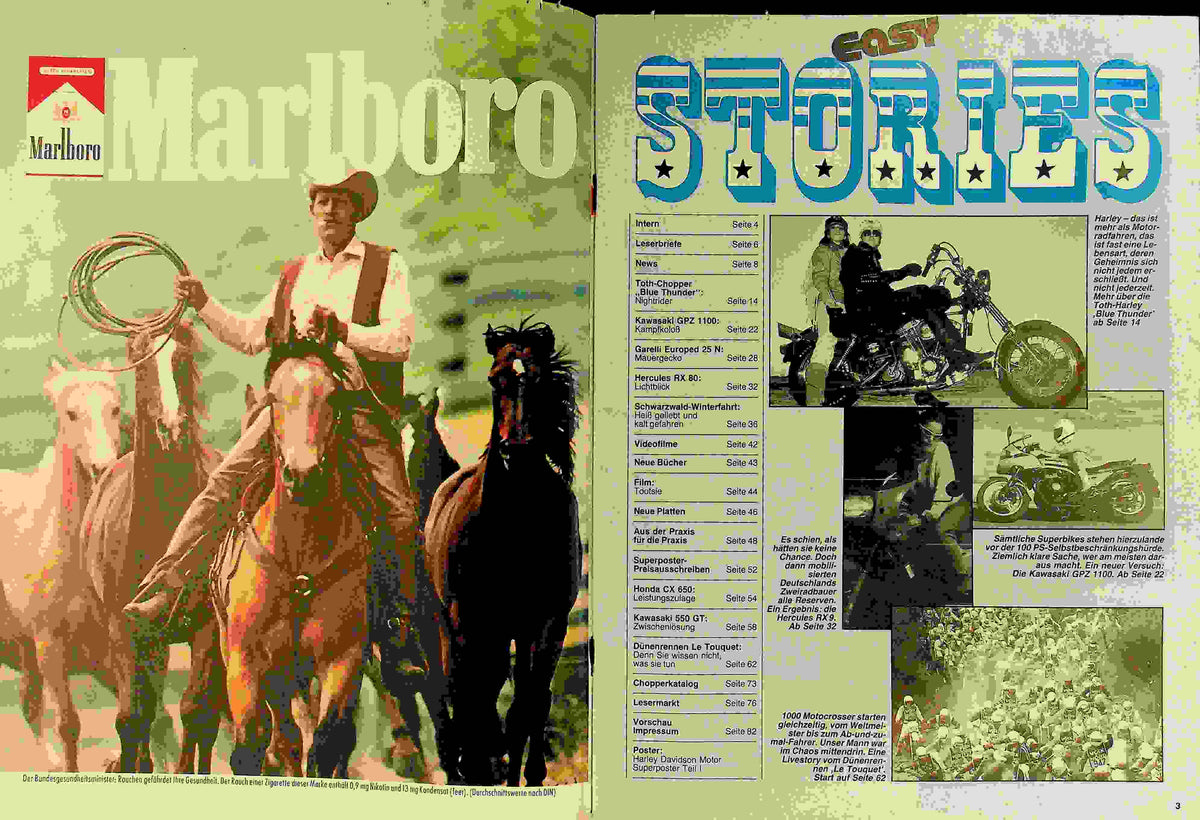 Inhaltsverzeichnis Easy Rider 04/1983