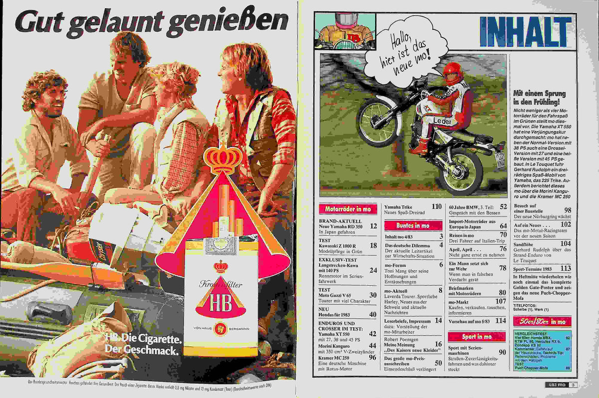 Inhaltsverzeichnis MO Magazin 04/1983