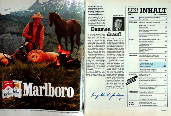 Inhaltsverzeichnis MOT 04/1984