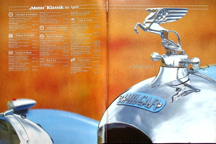 Inhaltsverzeichnis Motor Klassik 04/1985