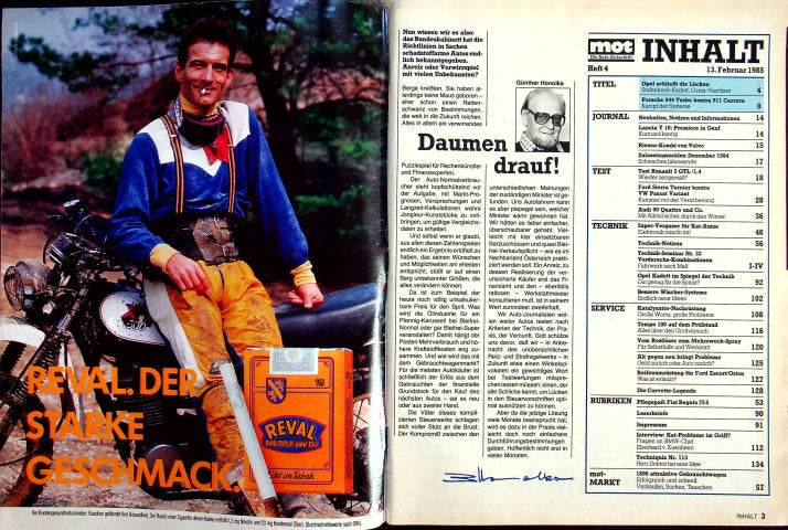 Inhaltsverzeichnis MOT 04/1985