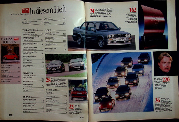 Inhaltsverzeichnis Auto Motor und Sport 04/1989