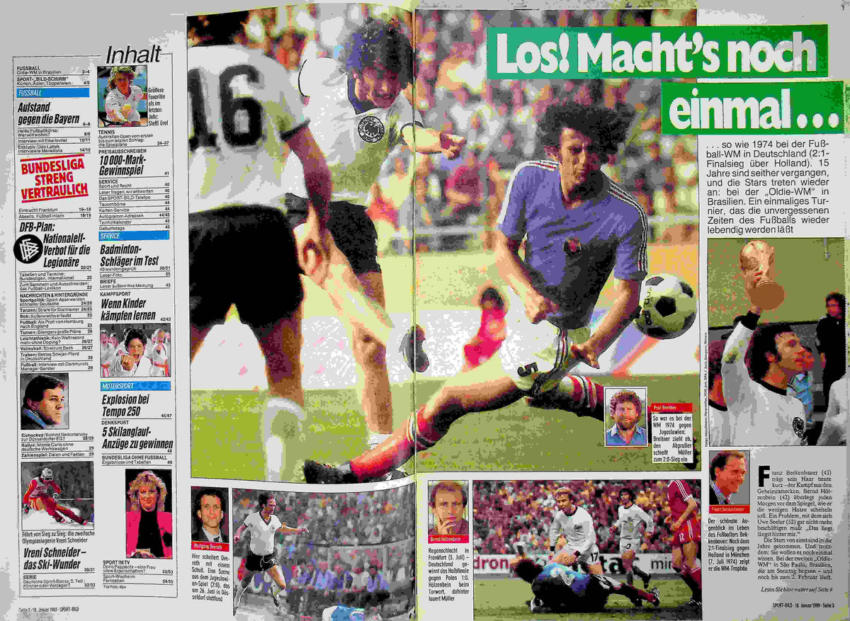 Inhaltsverzeichnis Sport Bild 04/1989