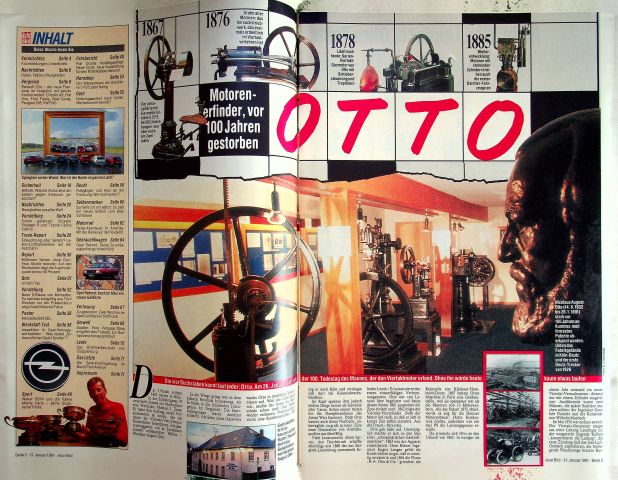 Inhaltsverzeichnis Auto Bild 04/1991