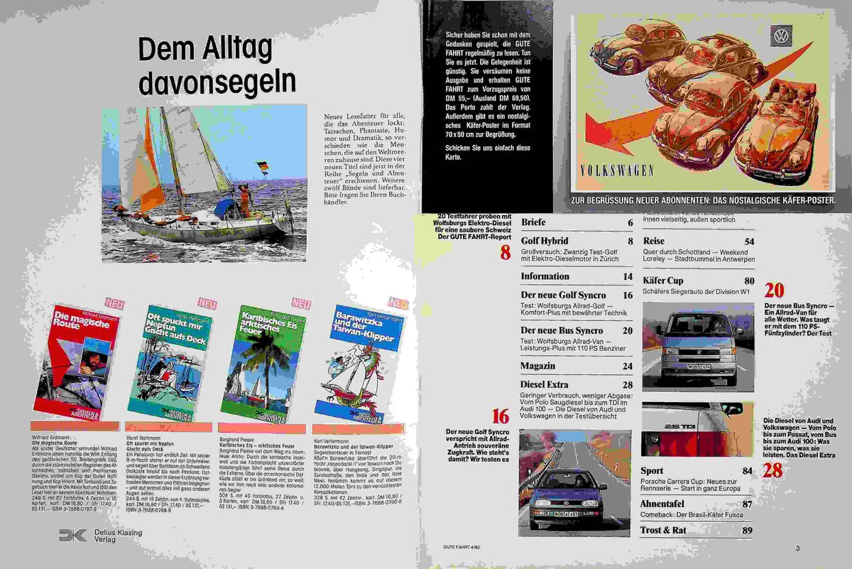 Inhaltsverzeichnis Gute Fahrt 04/1993