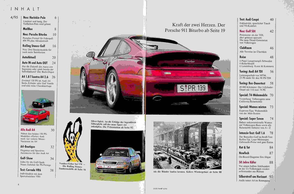 Inhaltsverzeichnis Gute Fahrt 04/1995
