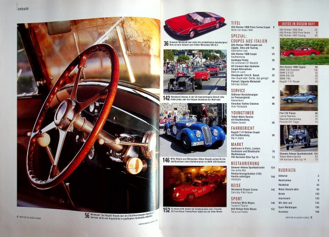 Inhaltsverzeichnis Motor Klassik 04/2002
