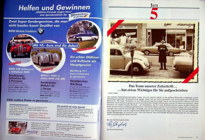 Inhaltsverzeichnis Oldtimer Markt 04/2004
