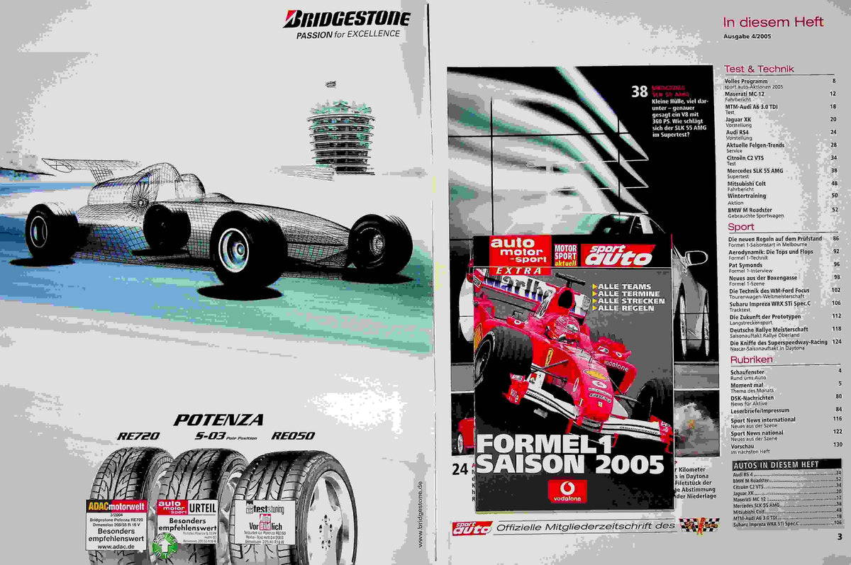 Inhaltsverzeichnis Sport Auto 04/2005