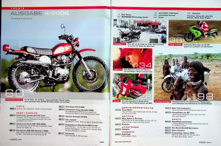 Inhaltsverzeichnis Motorrad 04/2006