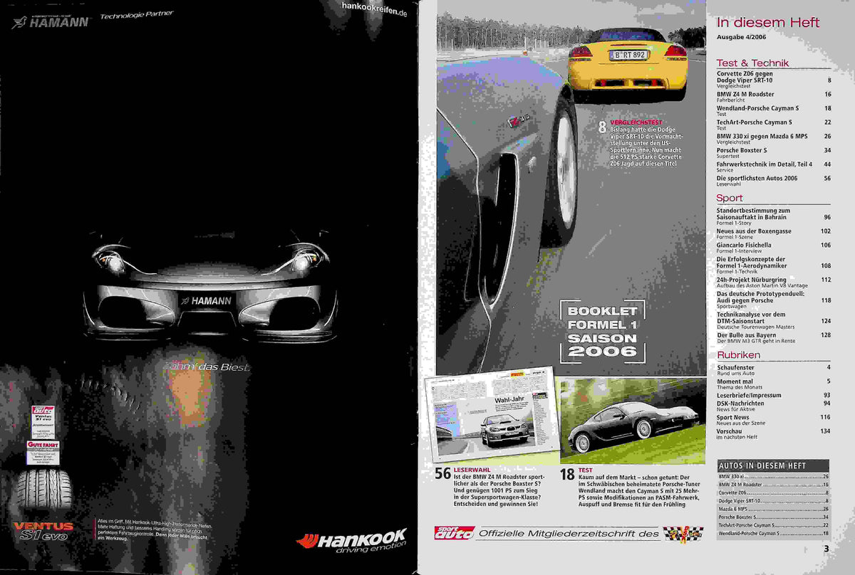 Inhaltsverzeichnis Sport Auto 04/2006