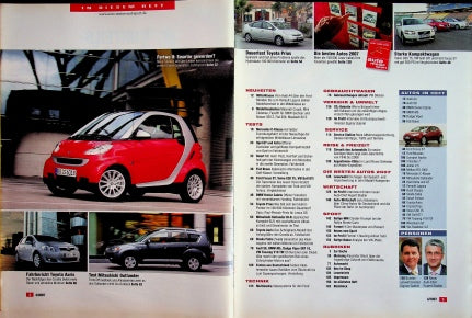 Inhaltsverzeichnis Auto Motor und Sport 04/2007