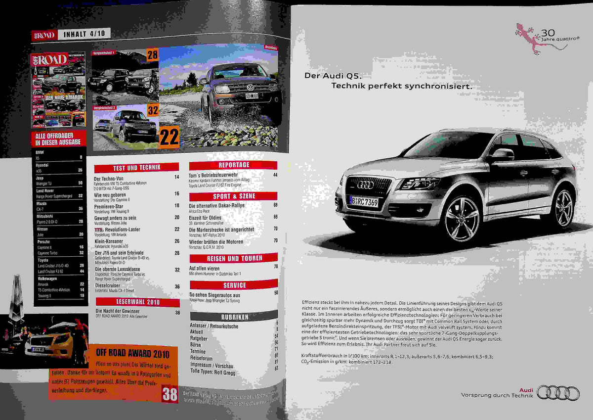 Inhaltsverzeichnis Offroad 04/2010