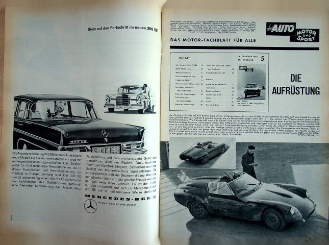 Inhaltsverzeichnis Auto Motor und Sport 05/1962