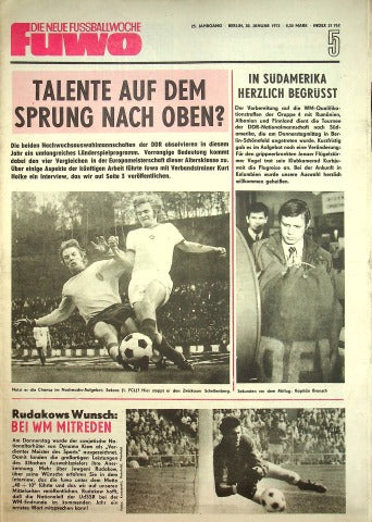 Fuwo Fussballwoche 05/1973