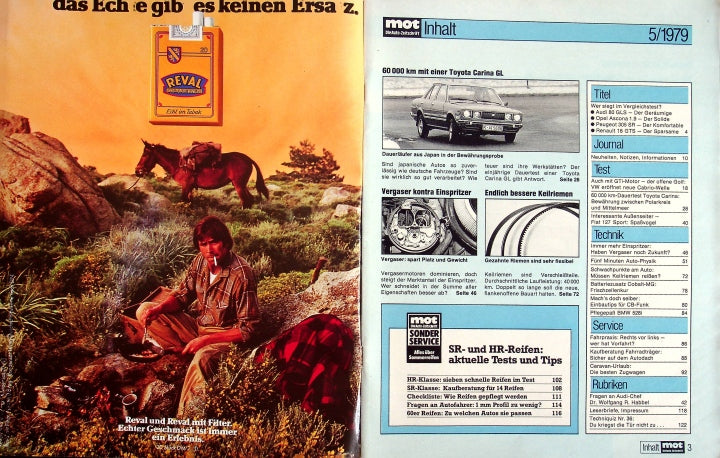 Inhaltsverzeichnis MOT 05/1979