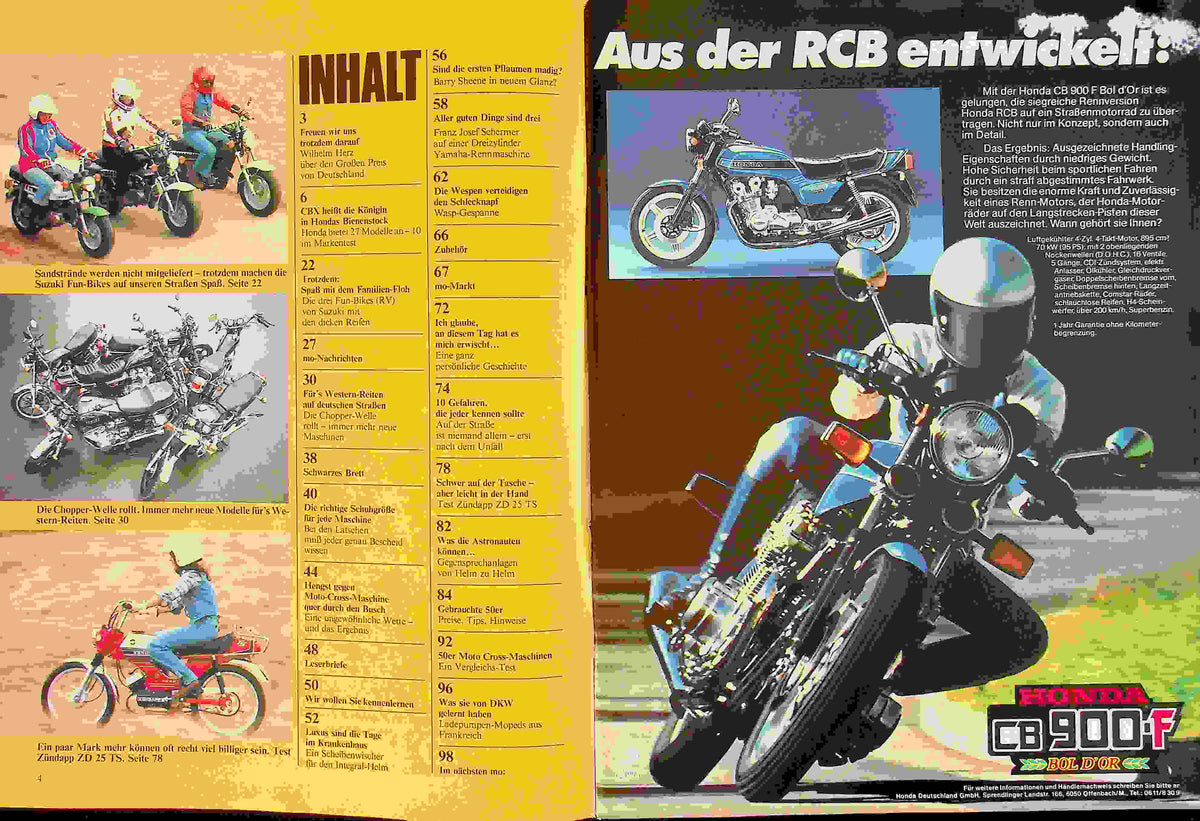 Inhaltsverzeichnis MO Magazin 05/1979