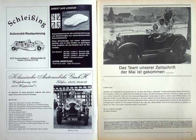 Inhaltsverzeichnis Oldtimer Markt 05/1981
