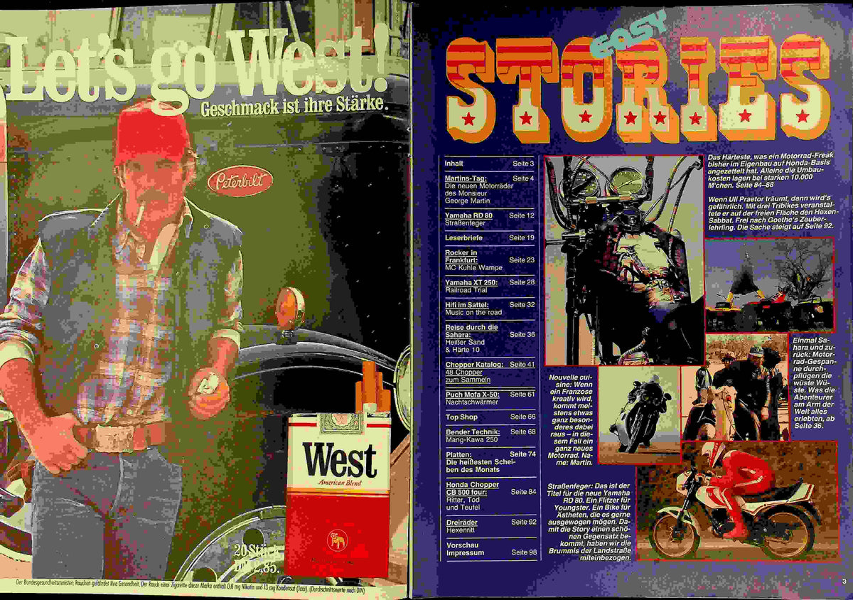 Inhaltsverzeichnis Easy Rider 05/1981