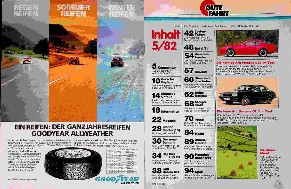 Inhaltsverzeichnis Gute Fahrt 05/1982