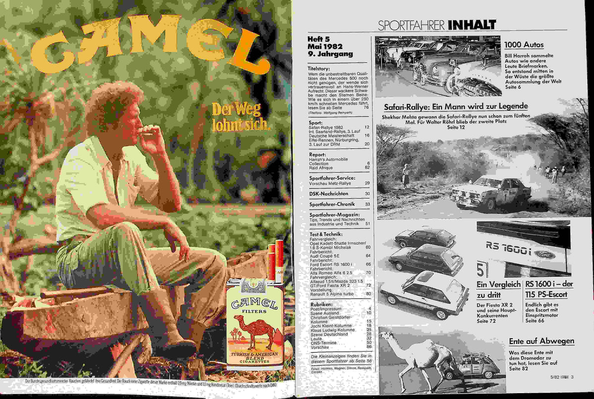 Inhaltsverzeichnis Sport Fahrer 05/1982