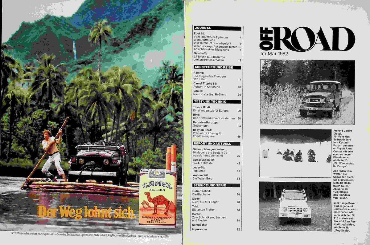 Inhaltsverzeichnis Offroad 05/1982
