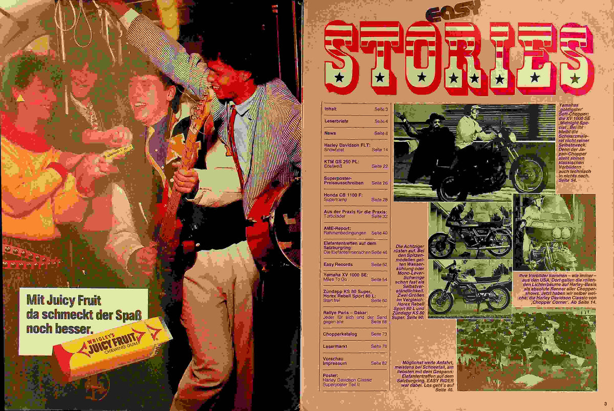 Inhaltsverzeichnis Easy Rider 05/1983