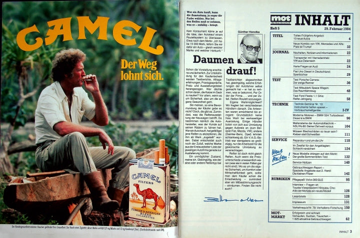 Inhaltsverzeichnis MOT 05/1984