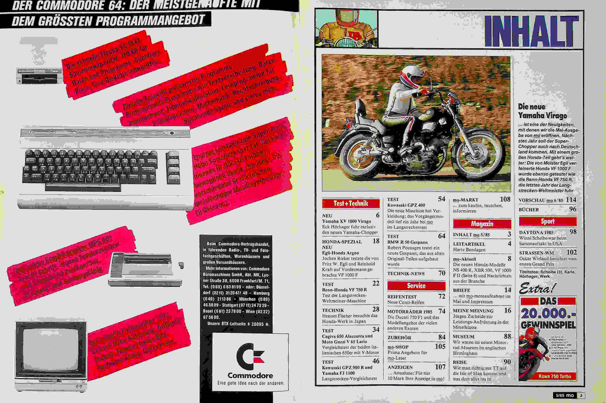Inhaltsverzeichnis MO Magazin 05/1985