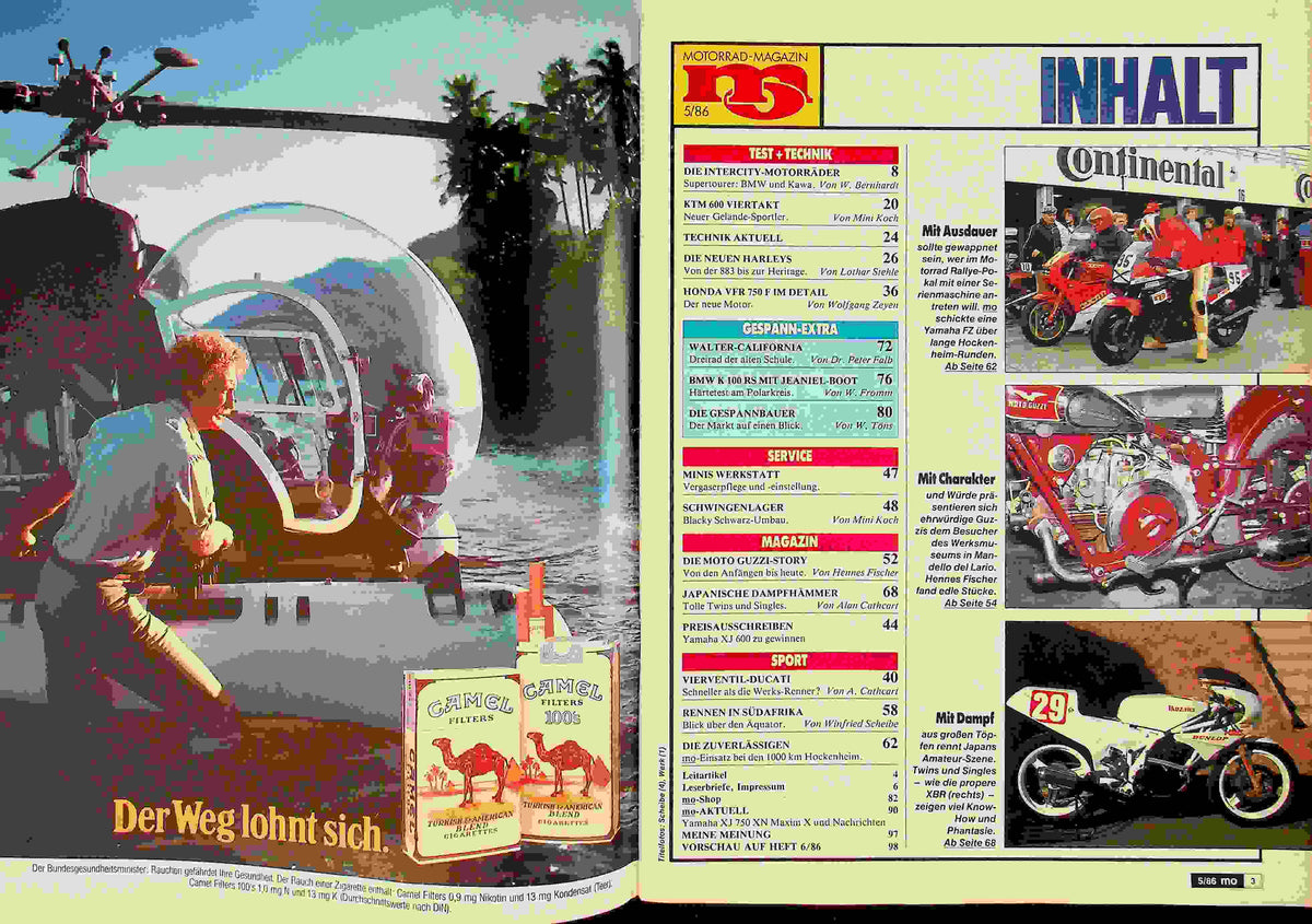 Inhaltsverzeichnis MO Magazin 05/1986
