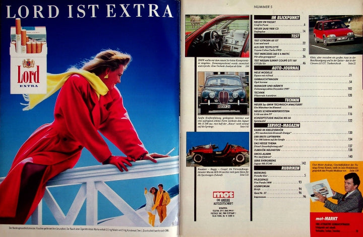 Inhaltsverzeichnis MOT 05/1988