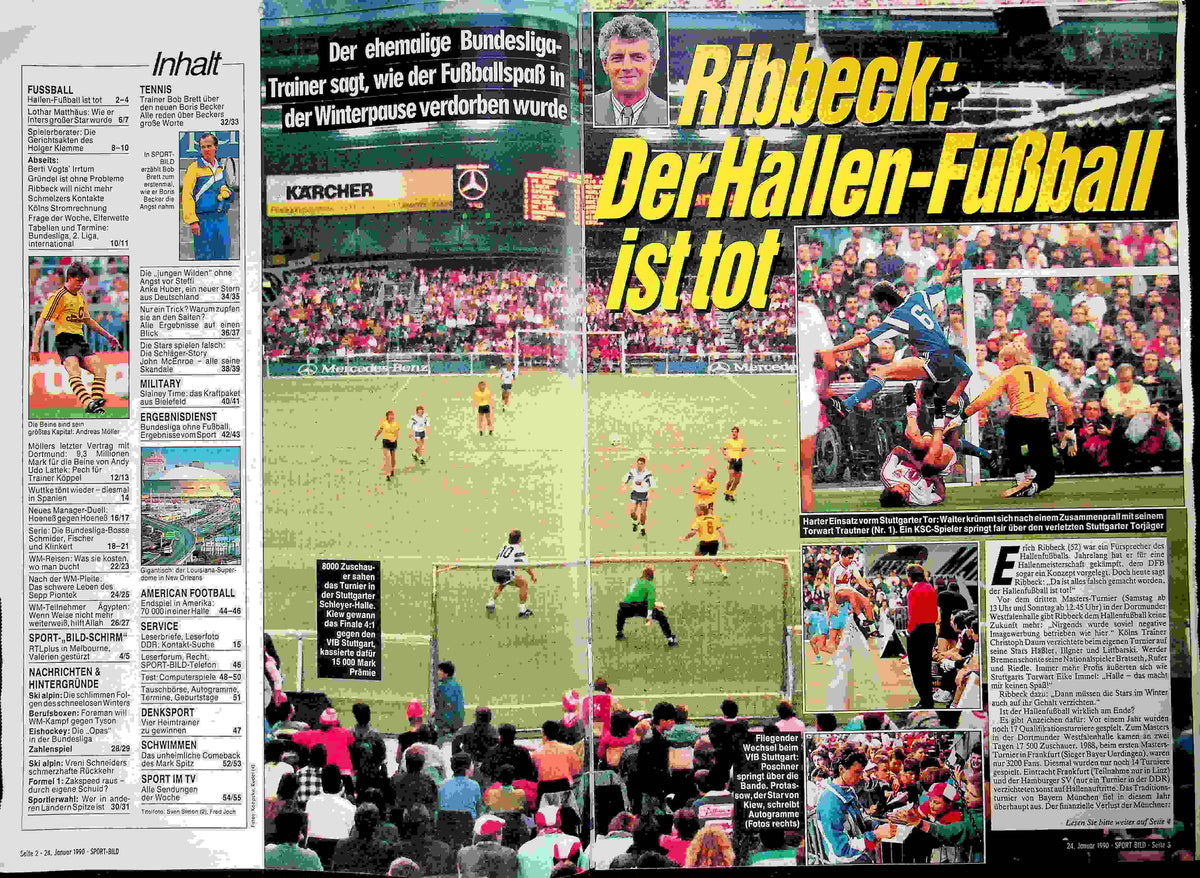 Inhaltsverzeichnis Sport Bild 05/1990
