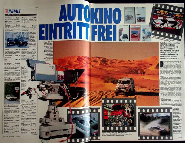 Inhaltsverzeichnis Auto Bild 05/1991