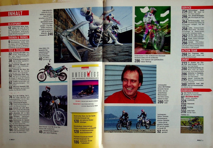 Inhaltsverzeichnis Motorrad 05/1993
