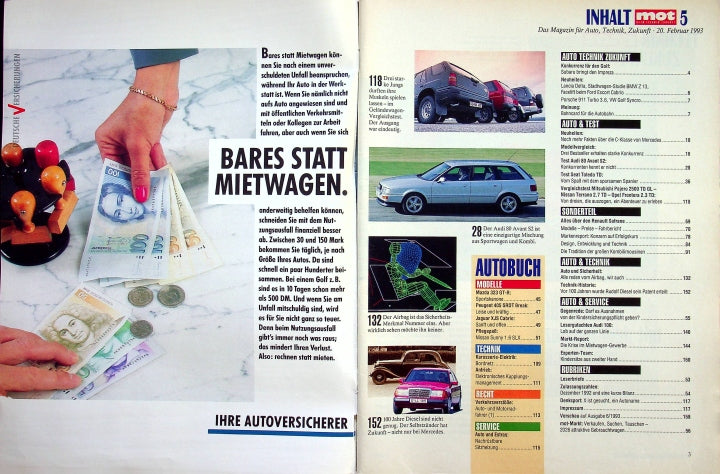 Inhaltsverzeichnis MOT 05/1993