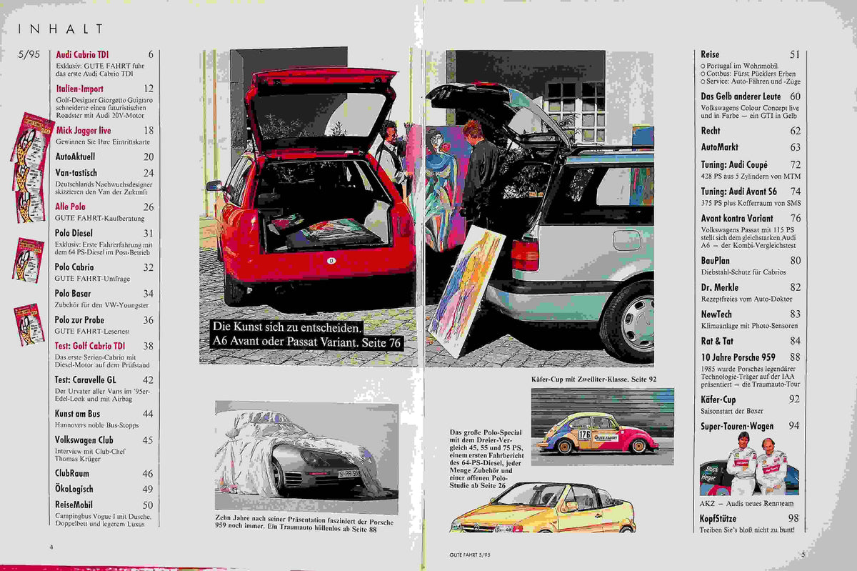 Inhaltsverzeichnis Gute Fahrt 05/1995