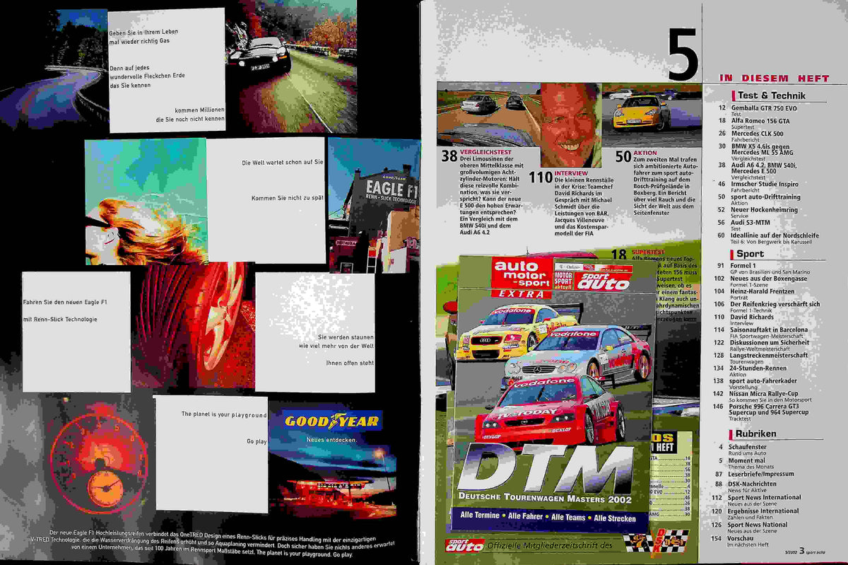 Inhaltsverzeichnis Sport Auto 05/2002