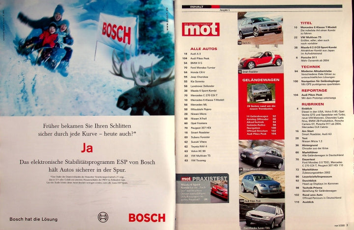 Inhaltsverzeichnis MOT 05/2003